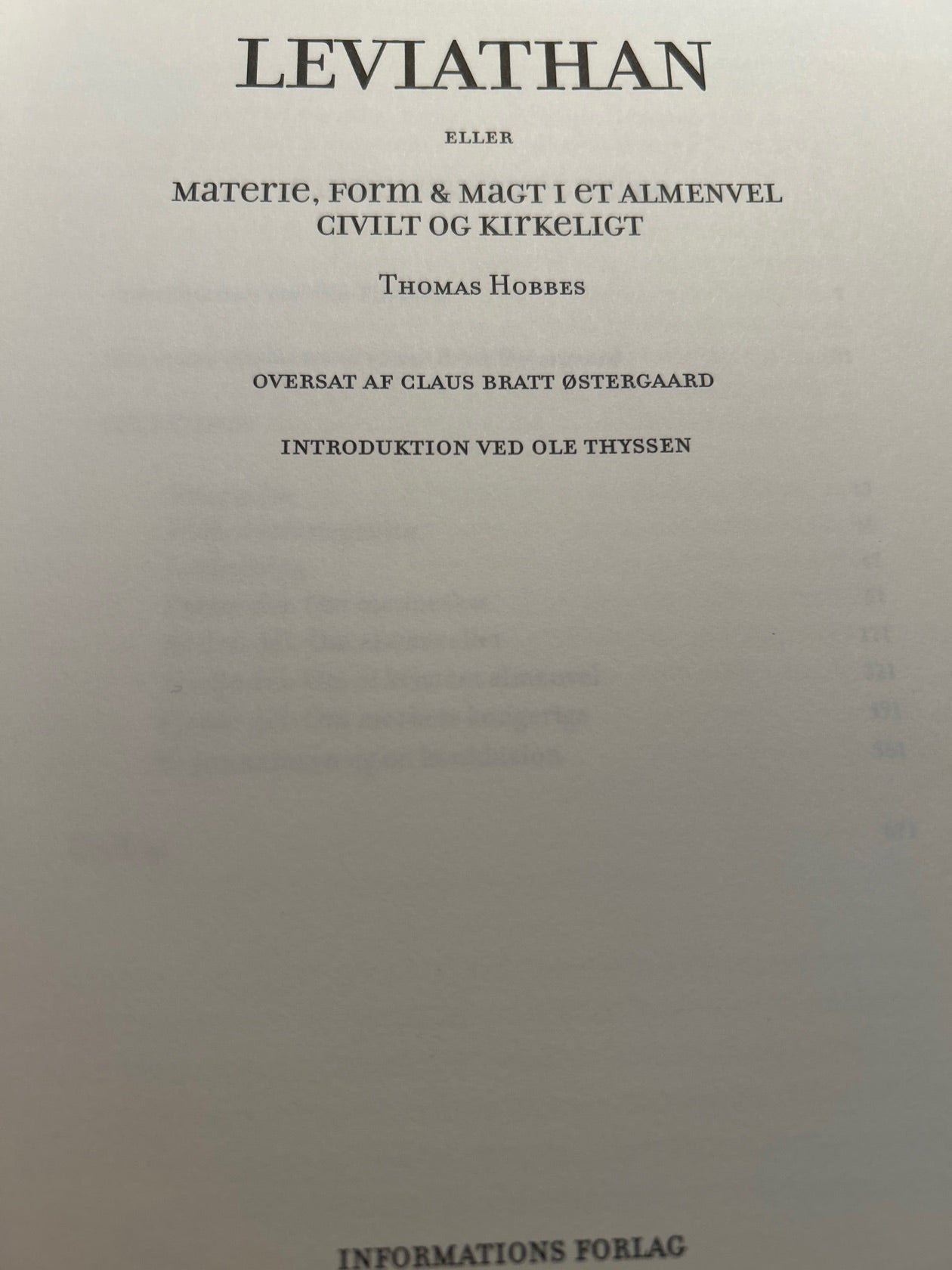 Leviathan af Thomas Hobbes